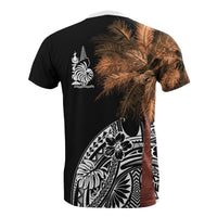 New Caledonia All T Shirt Polynesian Palm Tree Black - Polynesian Pride