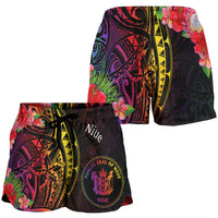 Niue Women's Shorts - Tropical Hippie Style - Polynesian Pride