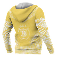 Niue Polynesian Chief Custom Zip up Hoodie Flag Version - Polynesian Pride