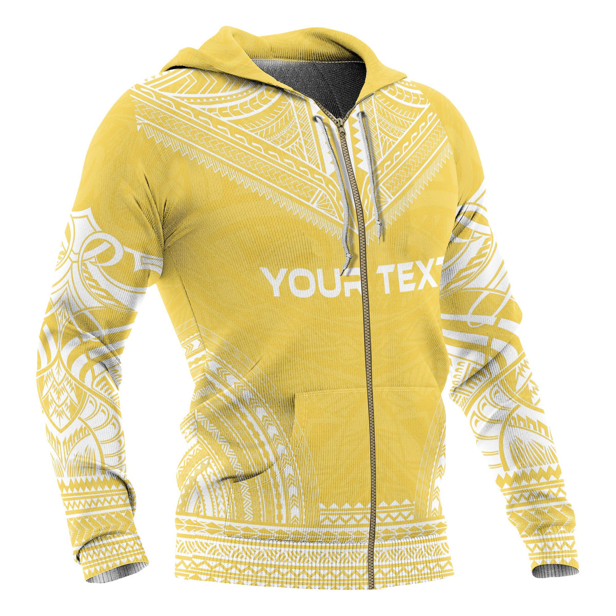 Niue Polynesian Chief Custom Zip up Hoodie Flag Version - Polynesian Pride