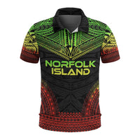 Norfolk Island Polo Shirt Coat Of Arms Polynesian Chief Tattoo Reggae Version Unisex Reggae - Polynesian Pride