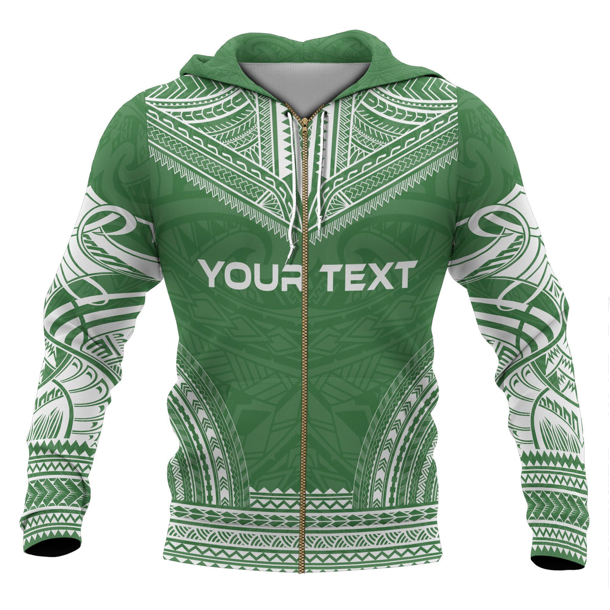 Norfolk Island Polynesian Chief Custom Zip up Hoodie Flag Version - Polynesian Pride