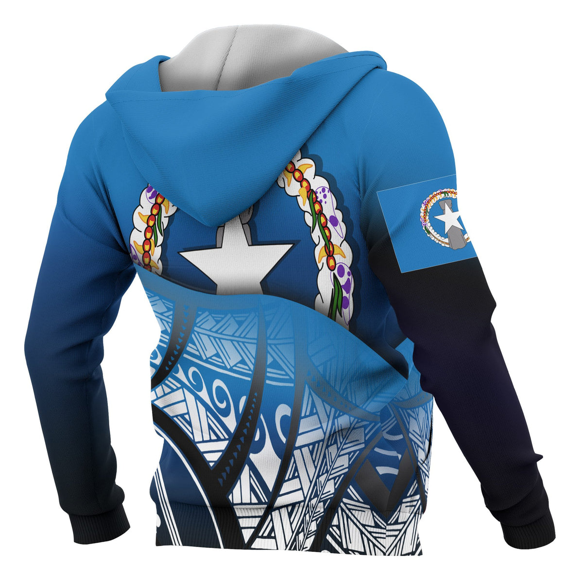 Northern Mariana Island Coat of rms Hoodie Polynesian Pattern - Polynesian Pride