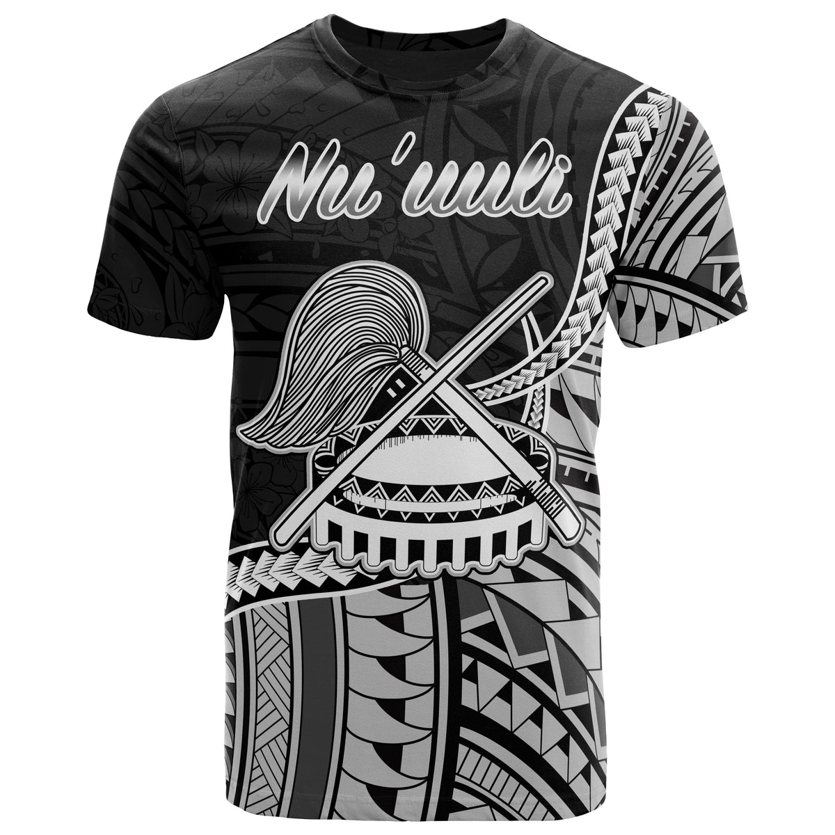 American Samoa T Shirt Nuuuli Polynesian Patterns Unisex Black - Polynesian Pride