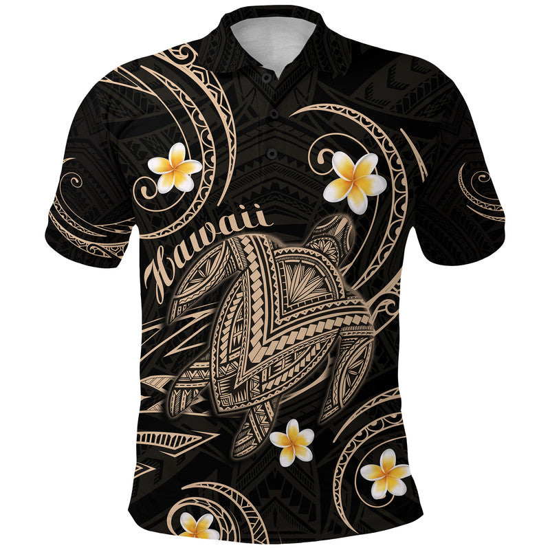 Hawaii Polo Shirt Hawaiian Turtle Plumeria Mixed Polynesian Nude Style LT9 Adult Nude - Polynesian Pride