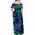 Custom Polynesian Couple Outfits Dress And Hawaiian Shirt Purple Paradise Hawaiian Tribal Hammerhead Shark LT14 - Polynesian Pride