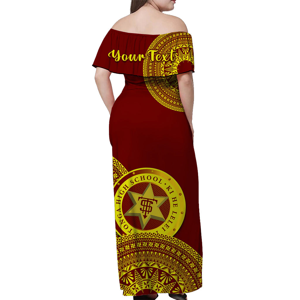 (Custom Text And Number) Tonga High School Matching Dress and Hawaiian Shirt Class Of Year Tongan Ngatu Pattern LT14 - Polynesian Pride