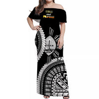 Custom Polynesian Matching Hawaiian Shirt and Dress Guam Philippines Together Black LT14 - Polynesian Pride