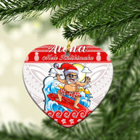 Hawaii Christmas Ornaments Surfing Santa Mele Kalikimaka Polynesian LT14 - Polynesian Pride
