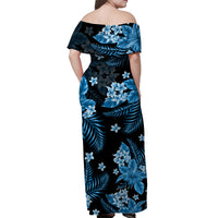 Hawaii Summer Colorful Matching Dress and Hawaiian Shirt Light Blue LT6 - Polynesian Pride