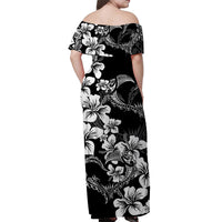 Polynesian Valentine Matching Dress and Hawaiian Shirt Hibiscus Flowers White Style LT6 - Polynesian Pride