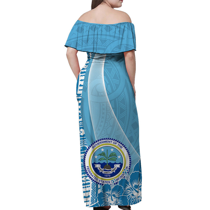 Micronesia Off Shoulder Off Shoulder Long Dress Vibe Style LT6 - Polynesian Pride