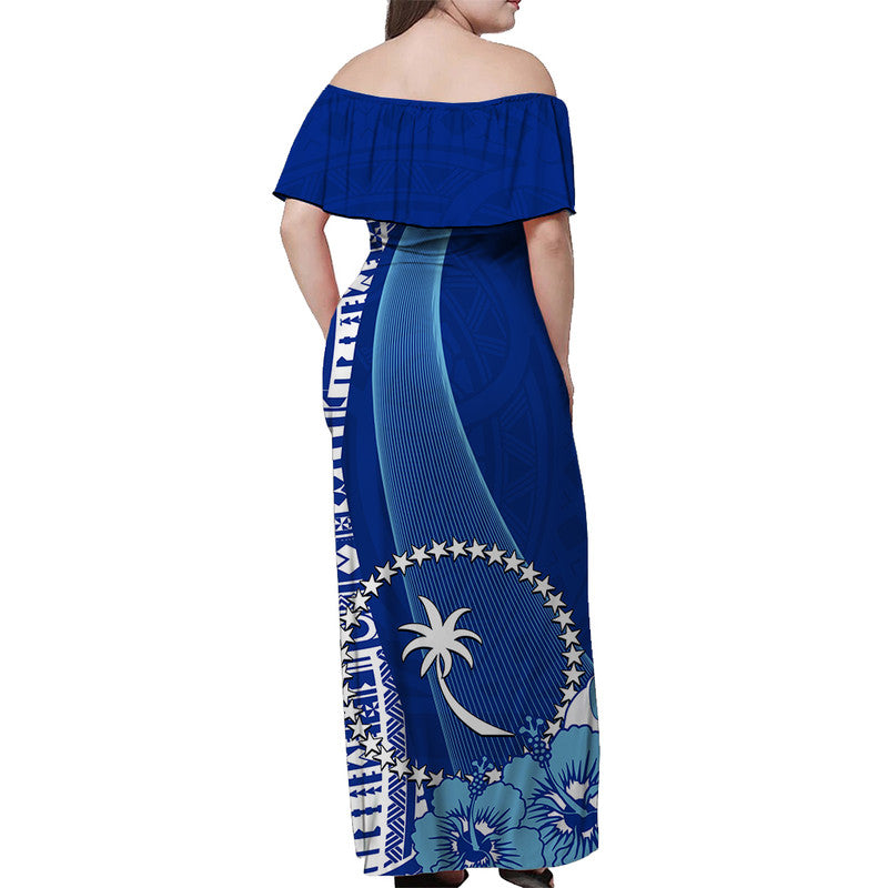 Chuuk Of Micronesia Off Shoulder Long Dress Vibe Style LT6 - Polynesian Pride