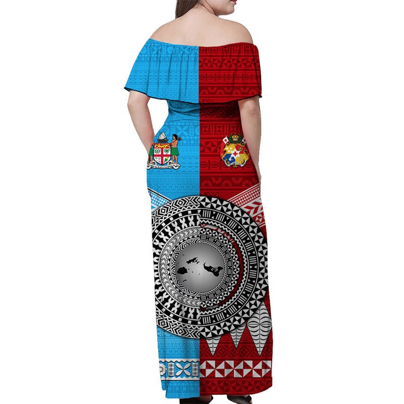 Tonga Ngatu Fiji Tapa Matching Hawaiian Shirt and Dress Together LT8 - Polynesian Pride