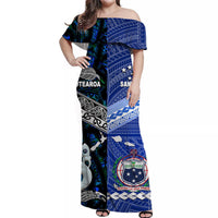 Custom Polynesian Matching Hawaiian Shirt and Dress Samoa New Zealand Together Blue LT8 - Polynesian Pride
