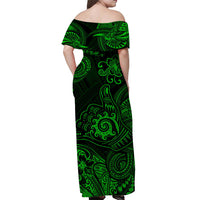Hawaii Shaka Polynesian Matching Dress and Hawaiian Shirt Matching Couples Outfit Unique Style Green LT8 - Polynesian Pride