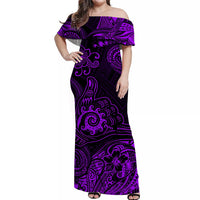 Hawaii Shaka Polynesian Matching Dress and Hawaiian Shirt Matching Couples Outfit Unique Style Purple LT8 - Polynesian Pride