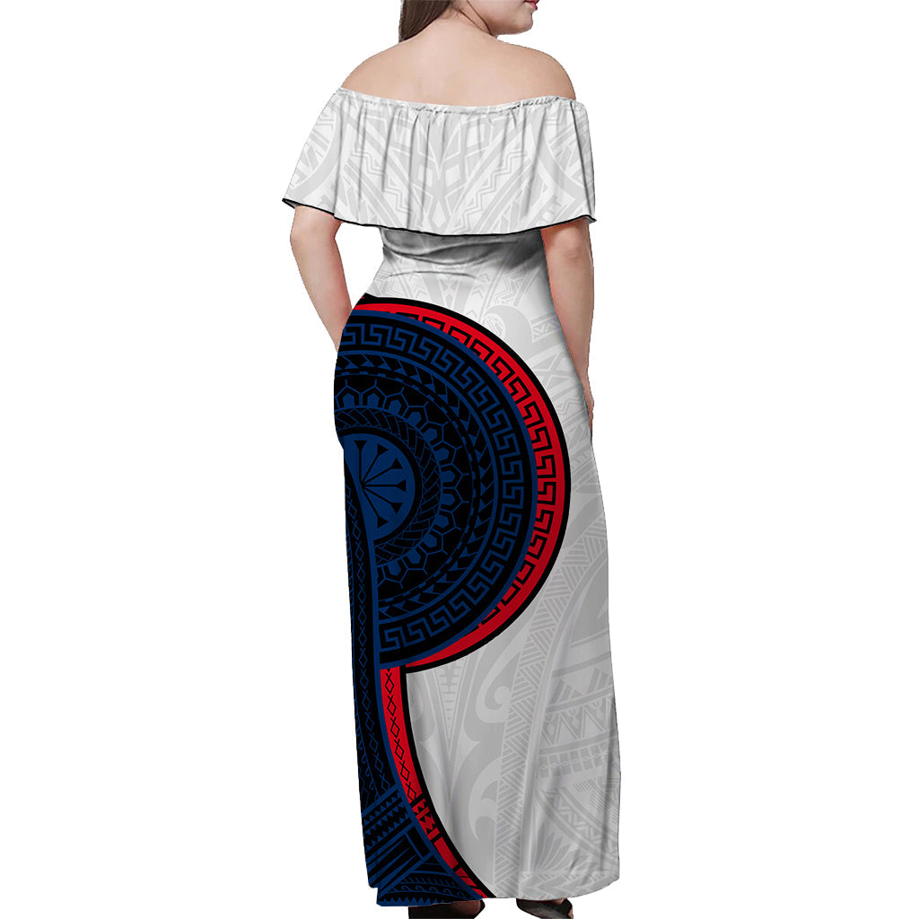 Samoa Tribal Tattoo Long Dress No.3 LT6 - Polynesian Pride