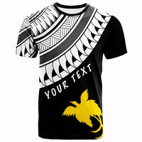 Papua New Guinea Custom T Shirt Ginger Lei White Pattern Unisex White - Polynesian Pride