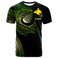 Papua New Guinea T Shirt Leader Wolf Is You Gradient Color Unisex Black - Polynesian Pride