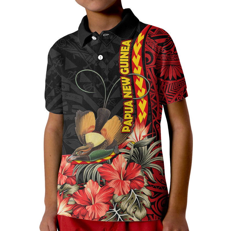Papua New Guinea Polo Shirt Unique Bird With Tropical Vintage Plant LT9 - Polynesian Pride