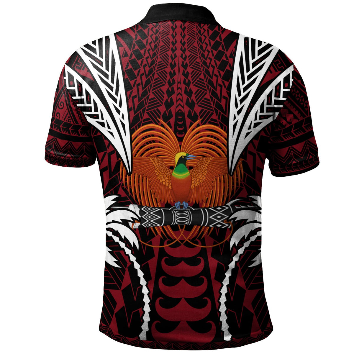 Papua New Guinea Polo Shirt Blood Runs Through My Veins Style Flag - Polynesian Pride