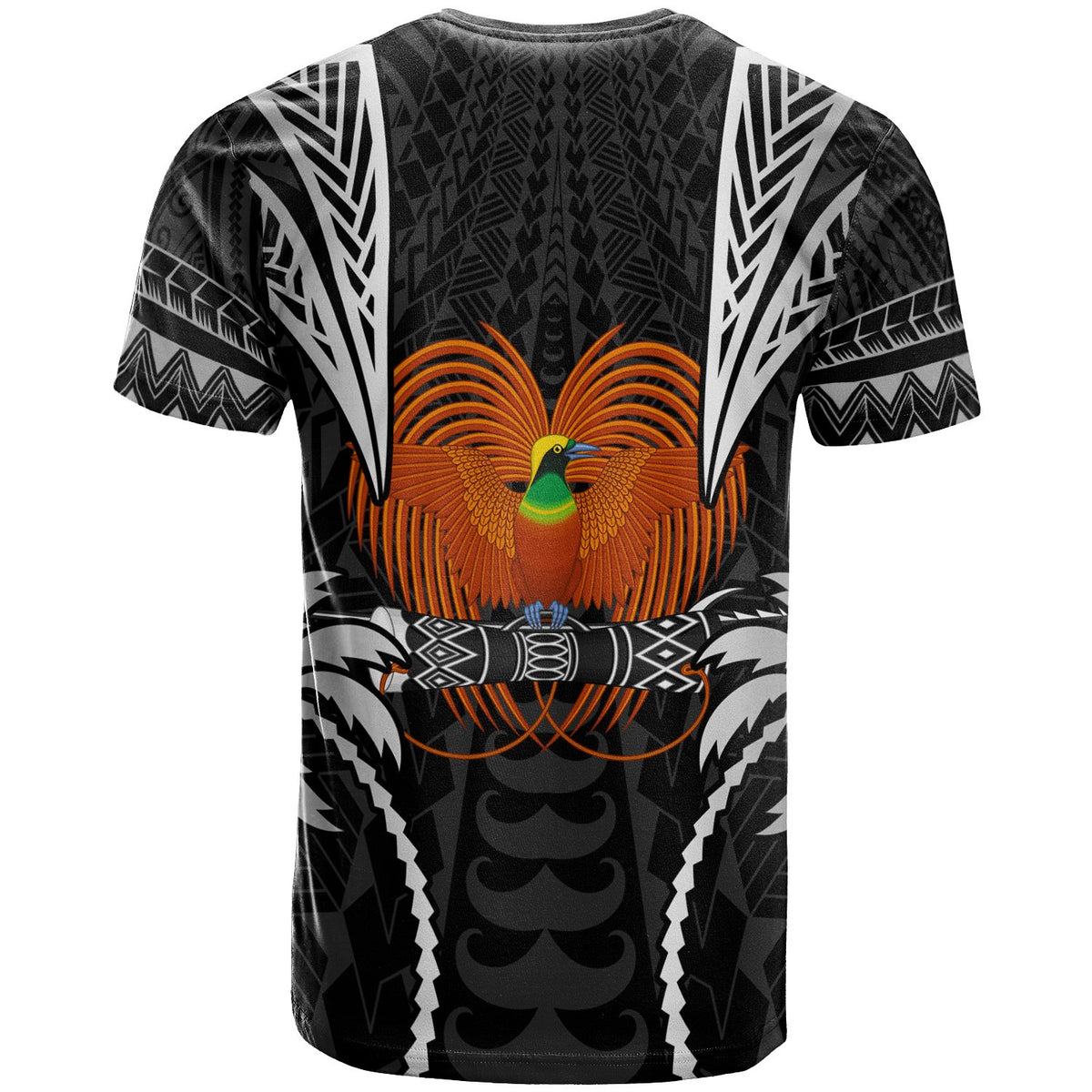 Papua New Guinea T Shirt Blood Runs Through My Veins Style Black - Polynesian Pride