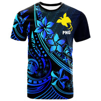 Papua New Guinea T Shirt The Flow Of The Ocean Blue Unisex Blue - Polynesian Pride