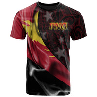 Papua New Guinea T Shirt PNG Flag Of Silk Style Unisex Black - Polynesian Pride