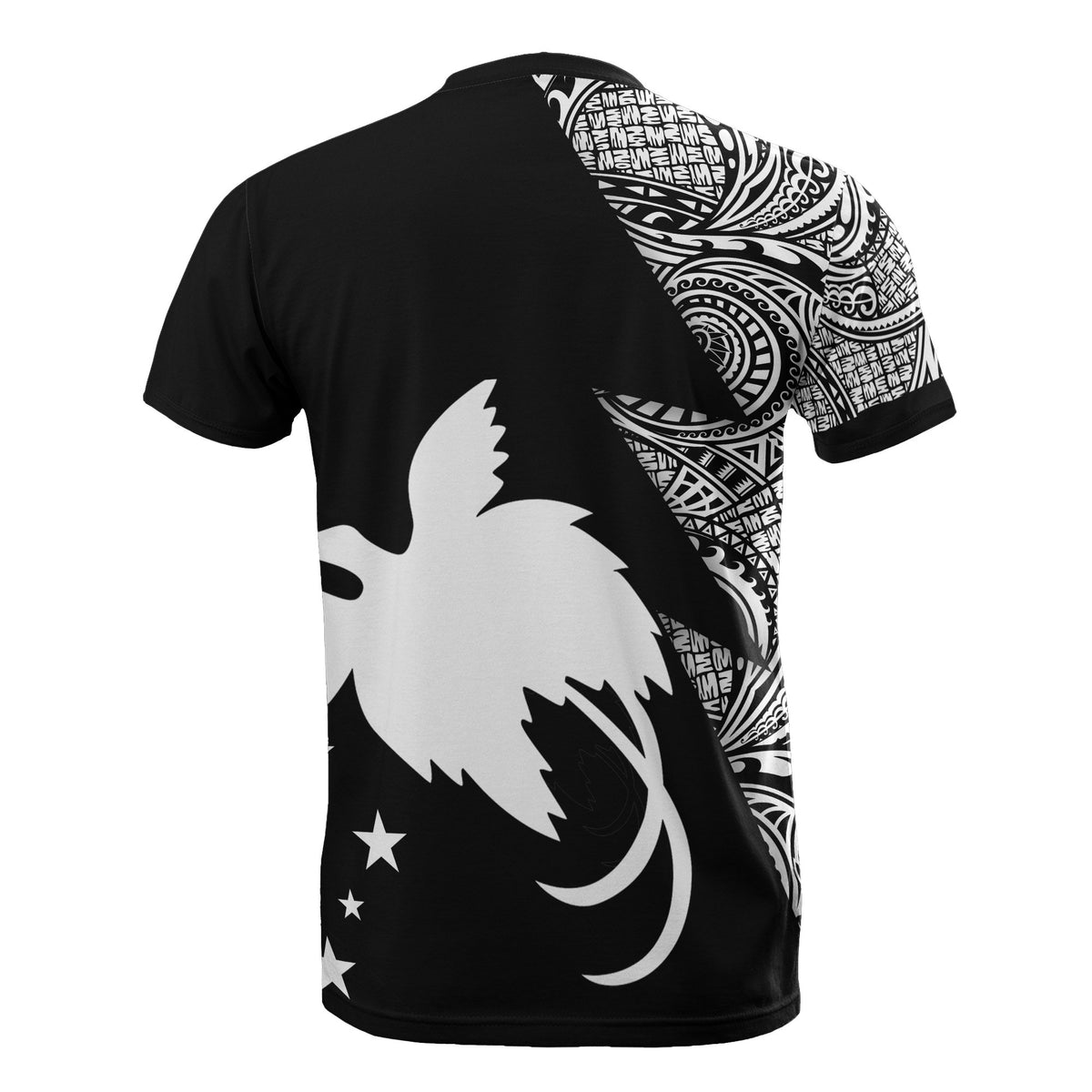 Papua New Guinea Custom T Shirt Polynesian Pattern White Style - Polynesian Pride