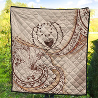 Pohnpei Premium Quilt - Hibiscus Flowers Vintage Style - Polynesian Pride