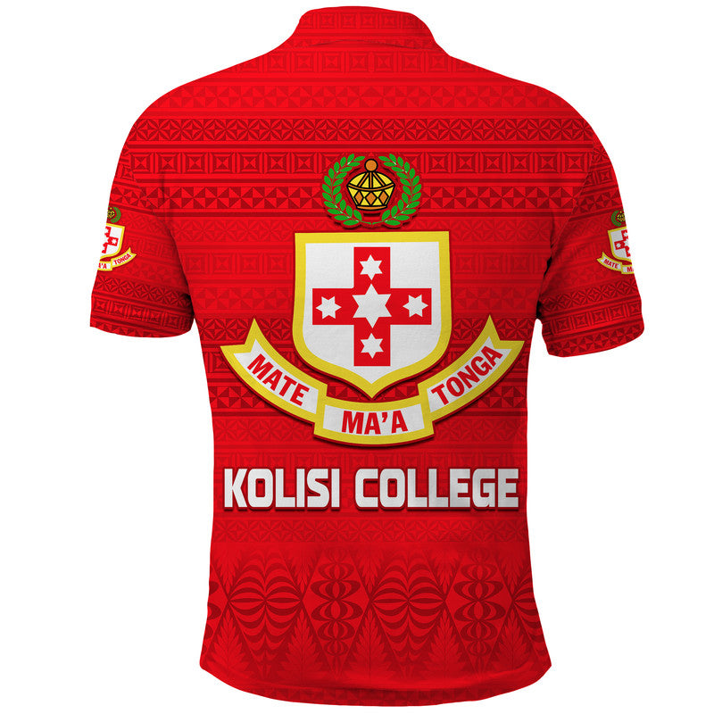 Kolisi Tonga College Atele Polo Shirt 140 Years Anniversary Tongan Ngatu LT13 - Polynesian Pride