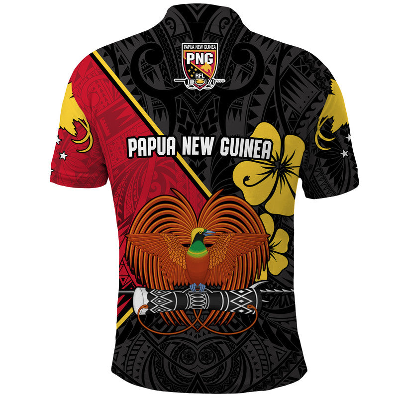 The Kumuls PNG Polo Shirt Papua New Guinea Polynesian Dynamic Style Black LT14 - Polynesian Pride