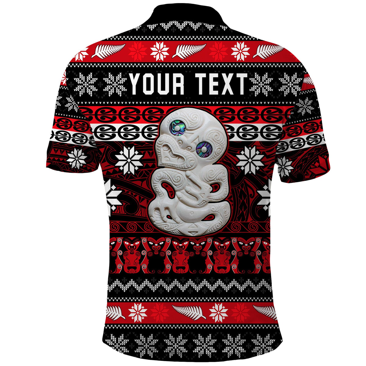 Custom New Zealand Hei Tiki Christmas Polo Shirt Maori Meri Kirihimete LT13 - Polynesian Pride
