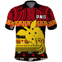 Papua New Guinea Christmas Polo Shirt Raggiana Loved LT13 Unisex Black - Polynesian Pride