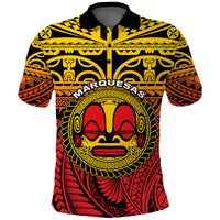 Marquesas Islands Polo Shirt Mata Tiki Polynesian Pattern LT13 Unisex Yellow - Polynesian Pride
