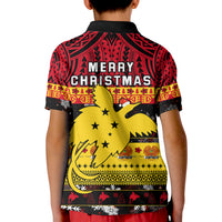 Papua New Guinea Christmas Polo Shirt KID Raggiana Loved LT13 - Polynesian Pride