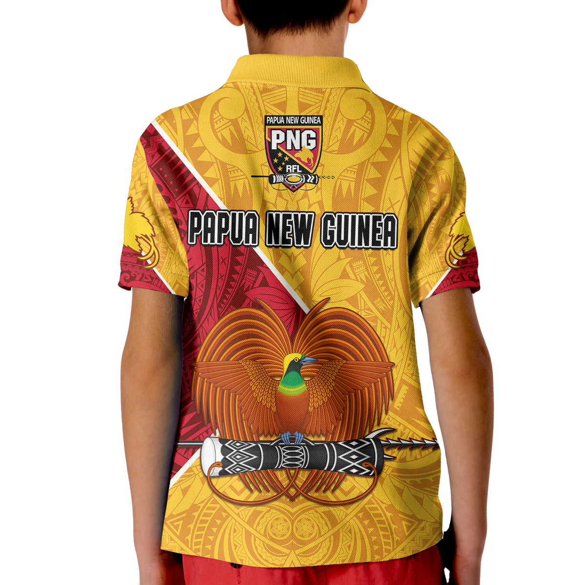 The Kumuls PNG Polo Shirt KID Papua New Guinea Polynesian Dynamic Style LT14 - Polynesian Pride