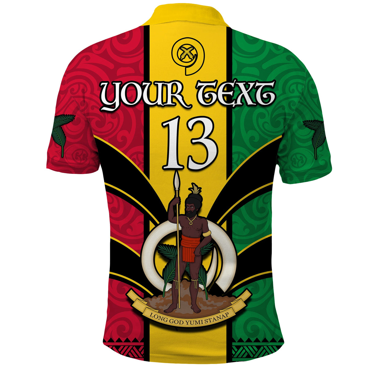 (Custom Text and Number) Vanuatu 1980 Polo Shirt Vanuatuan Independence Day LT13 - Polynesian Pride