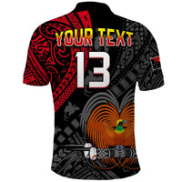 (Custom Text and Number) Papua New Guinea Polo Shirt Raggiana Birds Of Paradise Happy 47th Independence Day LT13 - Polynesian Pride