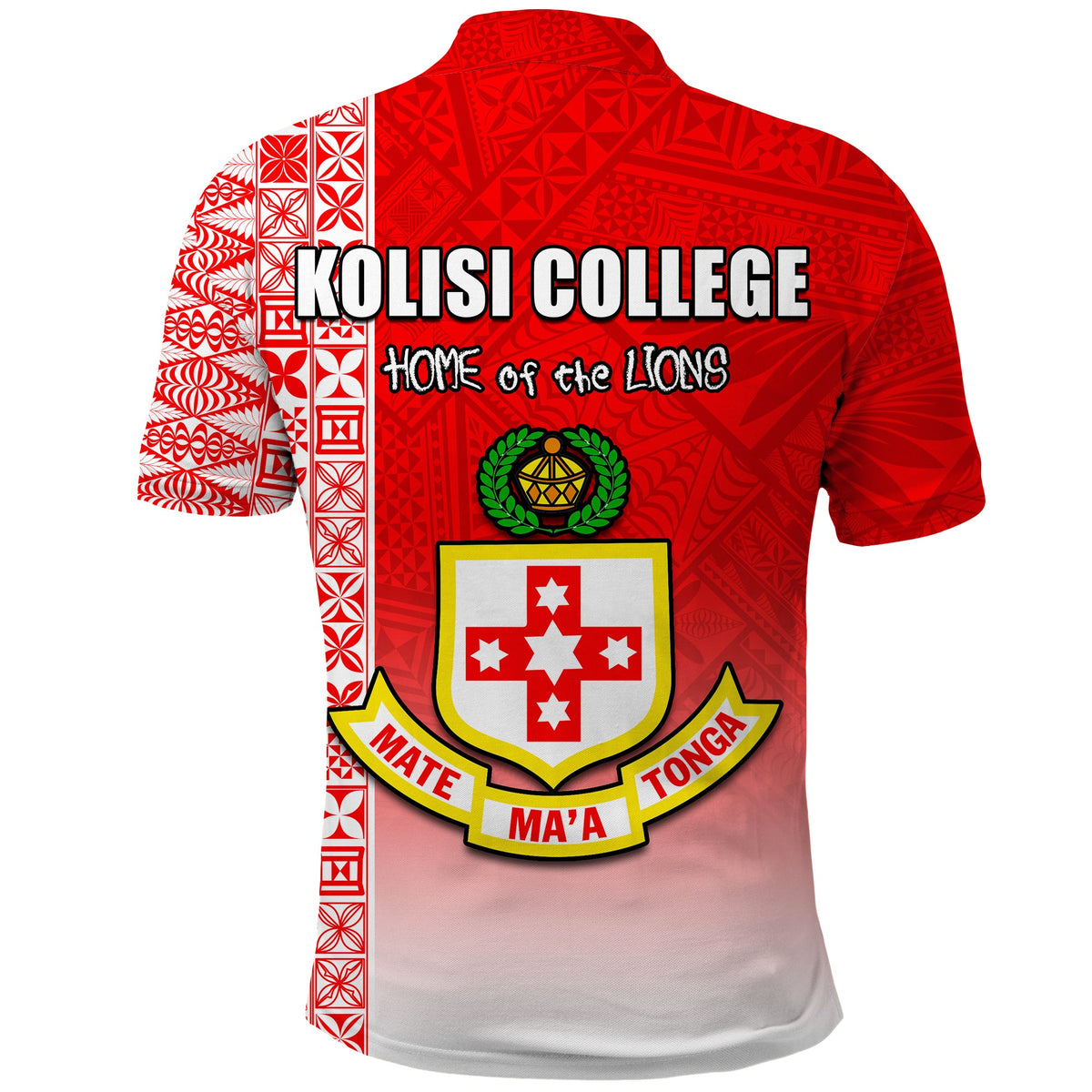 Kolisi Tonga College Atele Polo Shirt Home of the Lions LT13 - Polynesian Pride