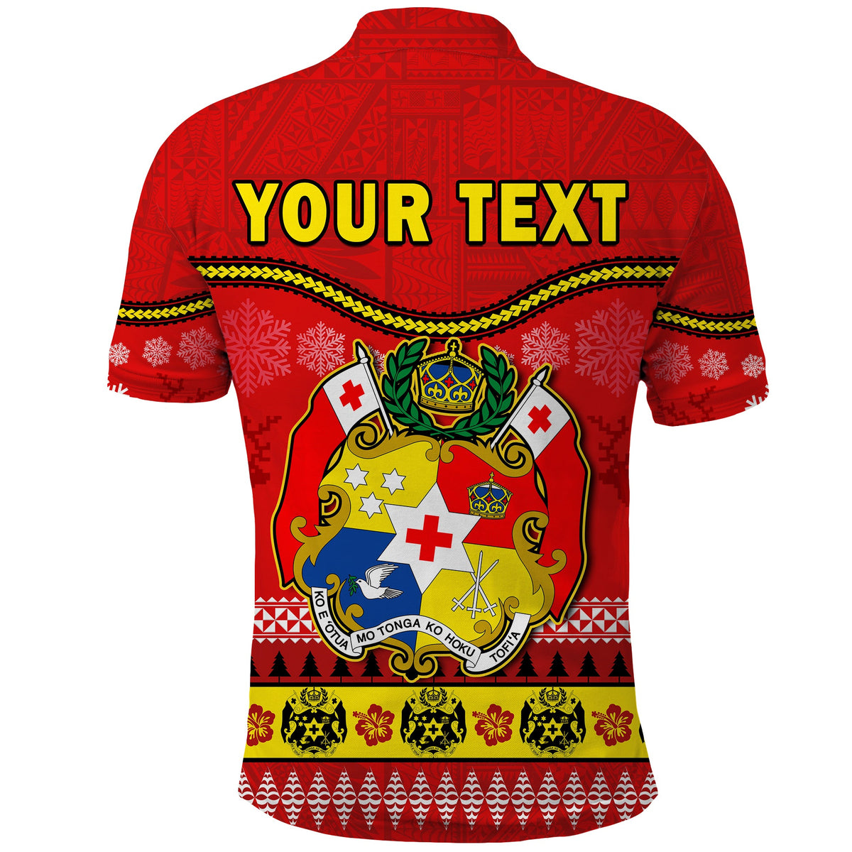 Custom Tonga Christmas Polo Shirt Tongan Ngatu Kilisimasi Fiefia LT14 - Polynesian Pride