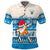 Hawaii Mele Kalikimaka Polo Shirt Dabbing Santa Blue Merry Christmas LT14 Blue - Polynesian Pride