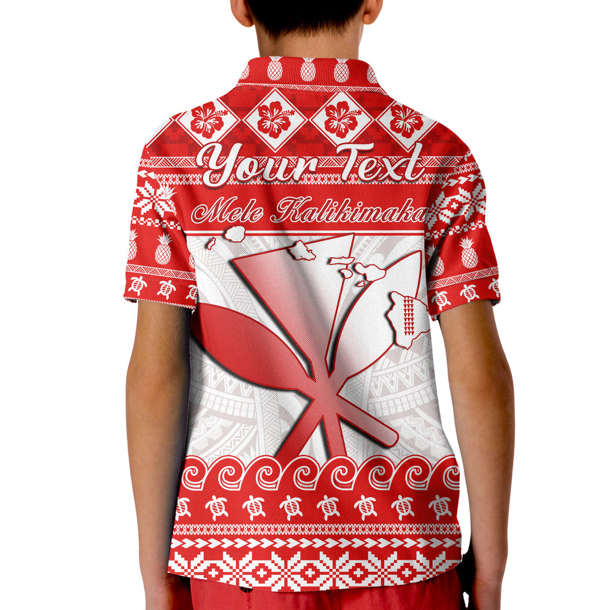 Custom Hawaii Christmas Polo Shirt Kanaka Polynesian Santa Claus Mele Kalikimaka LT14 - Polynesian Pride