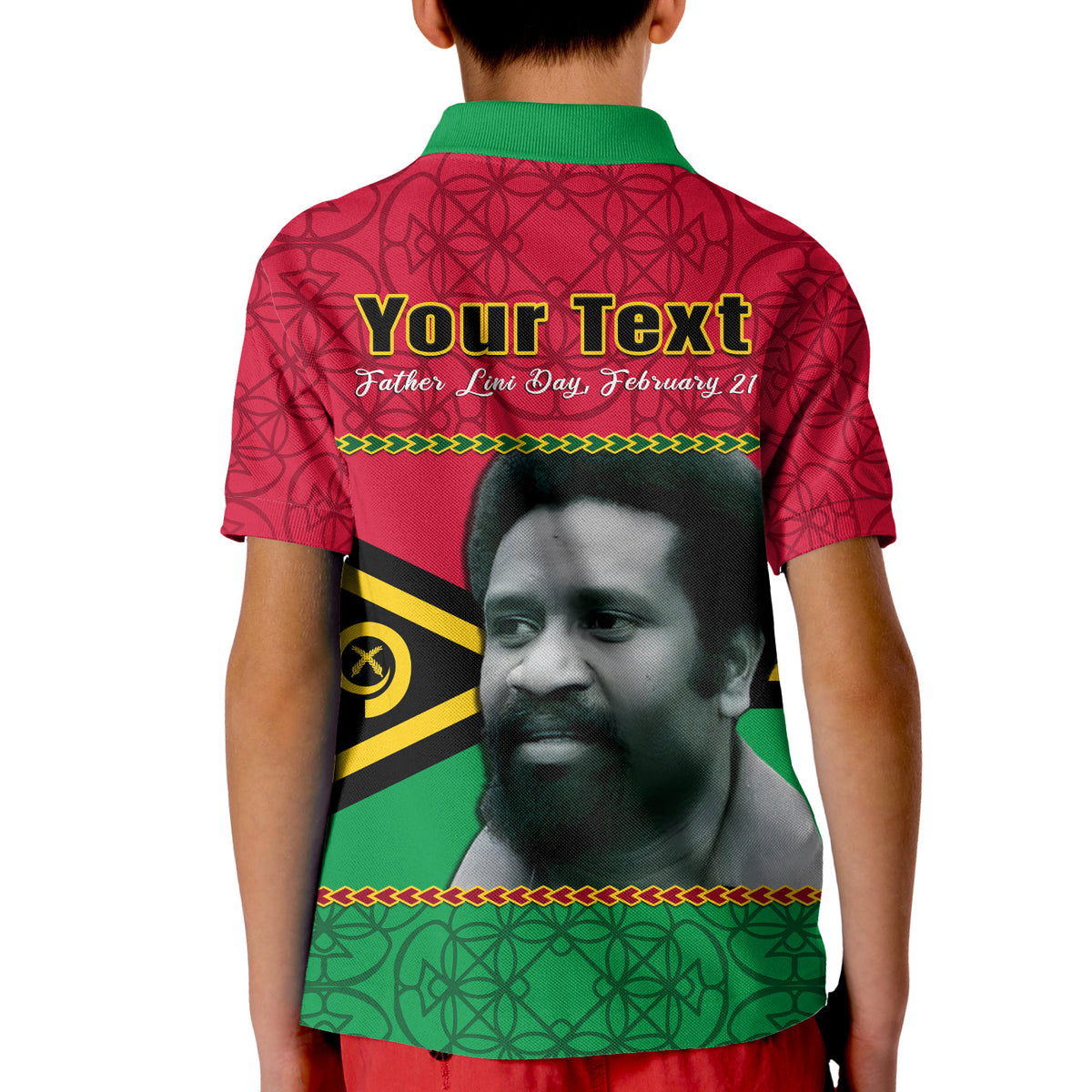 Custom Vanuatu Polo Shirt Vanuatuan Flag Sand Drawing Happy Father Lini Day LT14 - Polynesian Pride