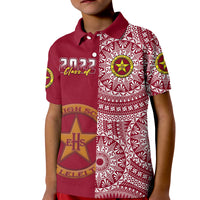 (Custom Text and Number) Tonga Eua High School Polo Shirt Class Of Year Tongan Ngatu Pattern LT14 - Polynesian Pride