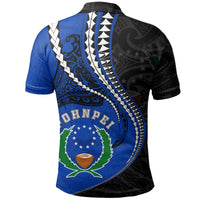 Pohnpei Polo Shirt Pohnpei Flag Kanaloa Tatau - Polynesian Pride