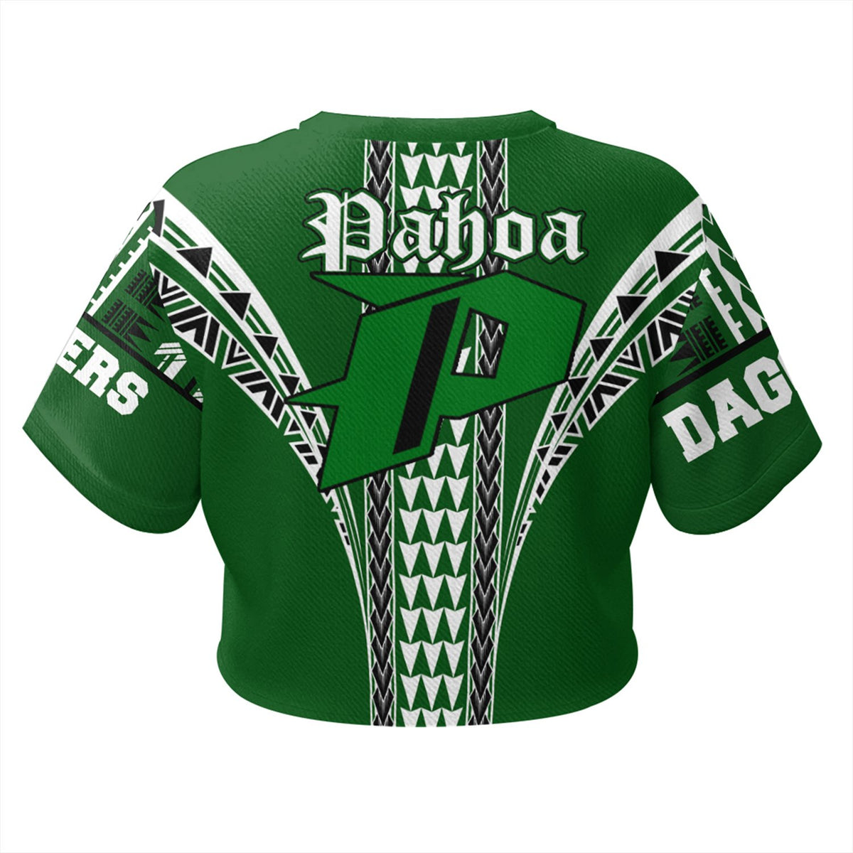 Hawaii - Pahoa High All - over Print Crop Top T-shirt AH - Polynesian Pride