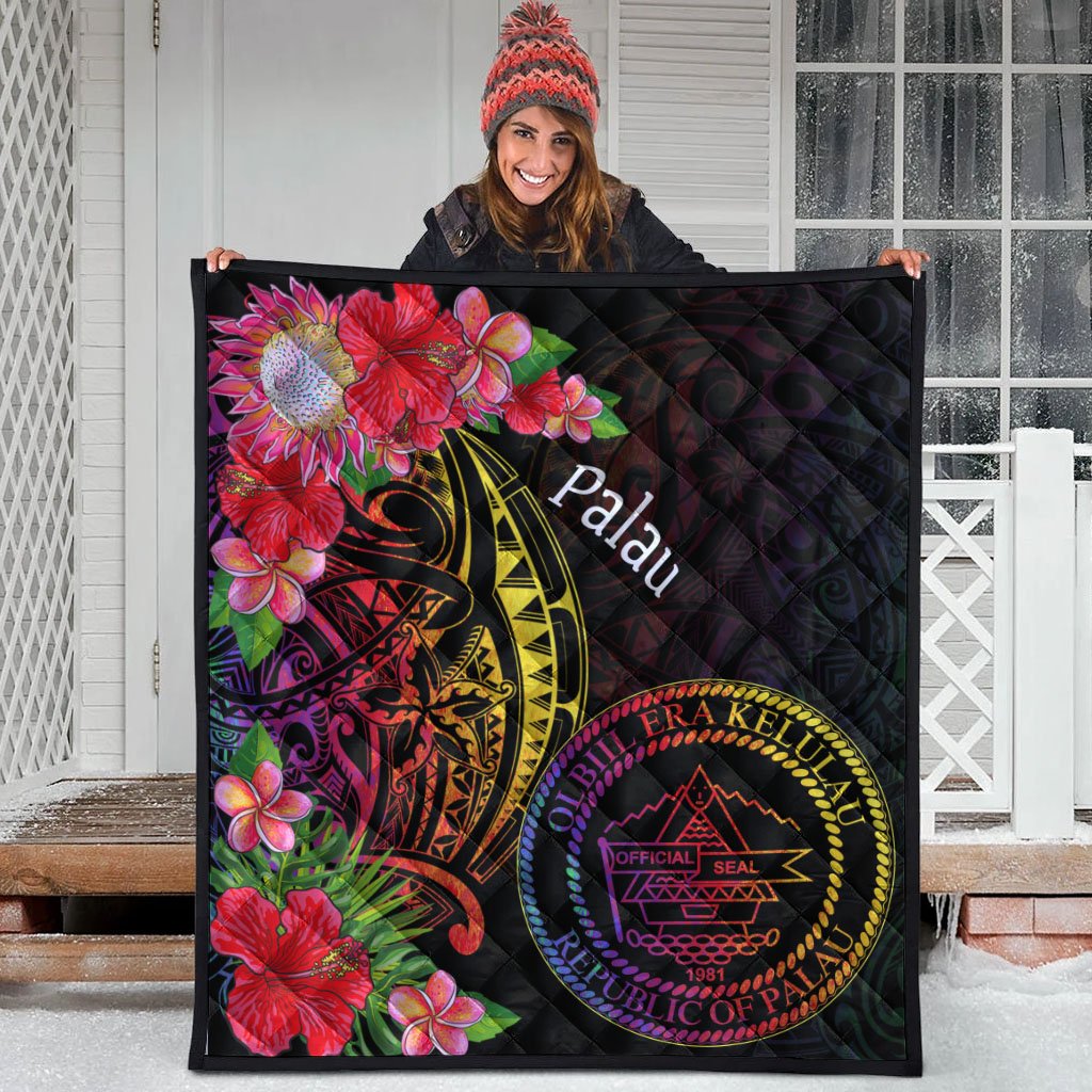 Palau Premium Quilt - Tropical Hippie Style - Polynesian Pride