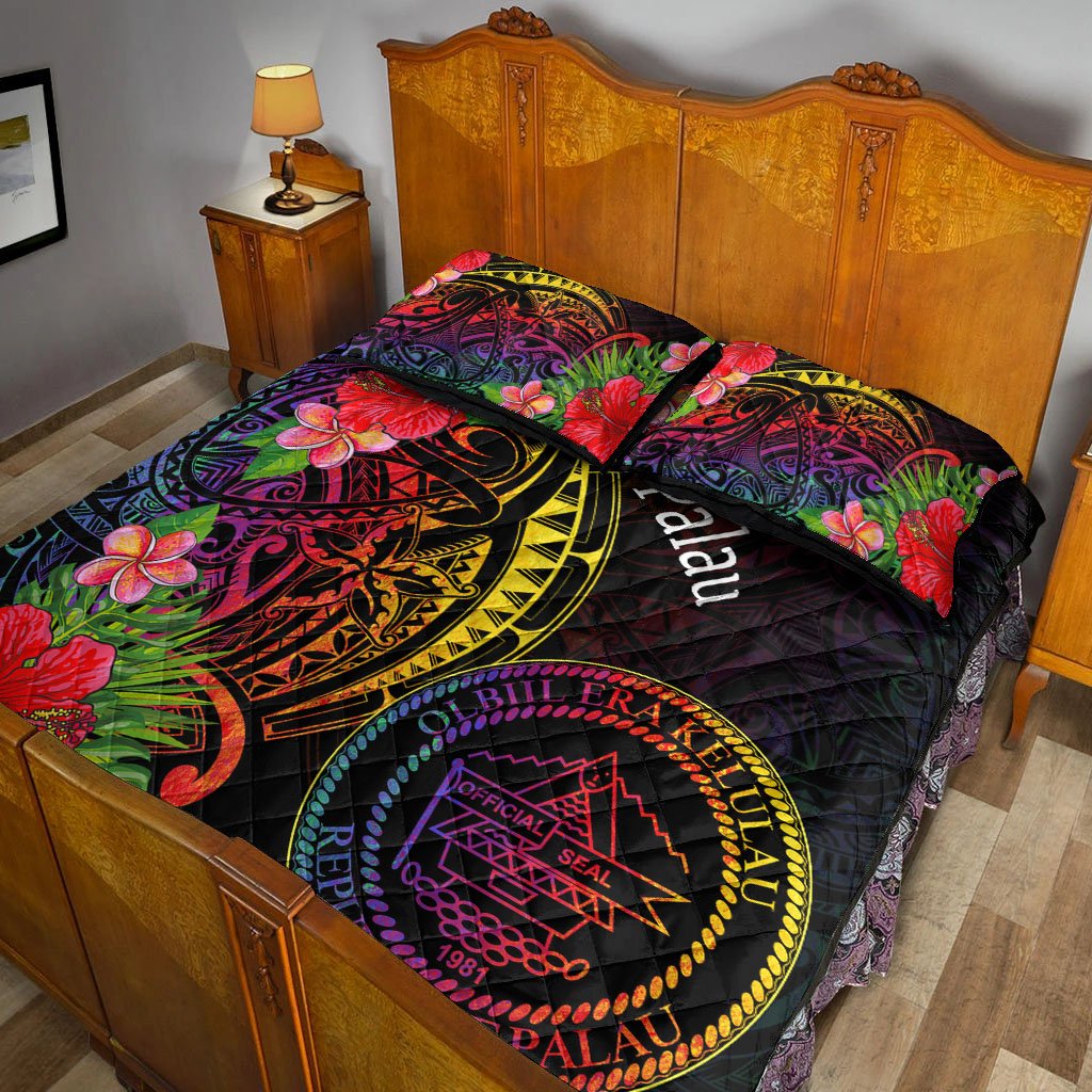 Palau Quilt Bed Set - Tropical Hippie Style - Polynesian Pride